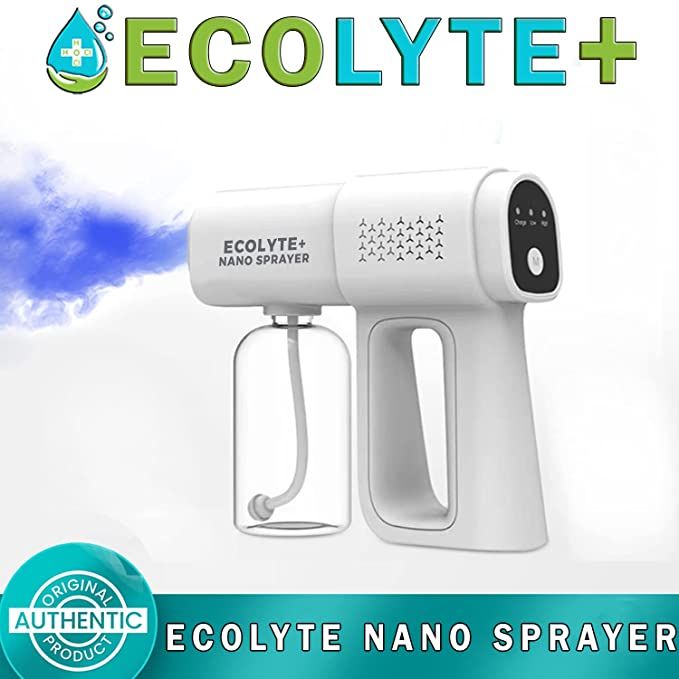 Ecolyte Nano Sprayer, Handheld Rechargeable Blue Light 380ml (Nano spray gun sanitizer)