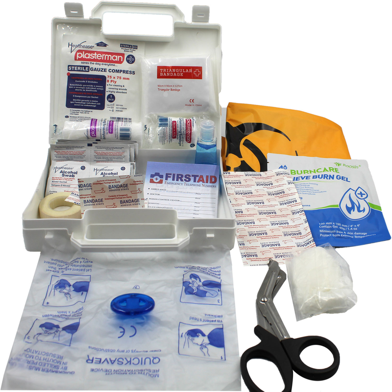 Health Choice First Aid Kit – 44  Packed with Hospital Grade Medical Supplies for Emergency and Survival situations. Ideal for The Car, Camping, Hiking, Travel, Office, Sports, Pets, Hunting, Home