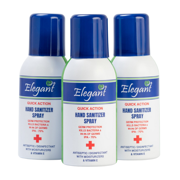 Elegant Hand Sanitizer Spray 100ml | Isopropyl Alcohol-based Germ Protection Hand Sanitizer | Contains IPA- 70%