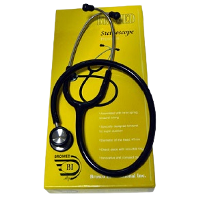Bromed- Dual Head Dual-side Diaphragm Stethoscope For Adult| Single-piece Tunable Diaphragm