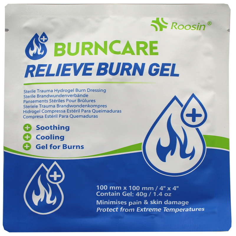 Roosin Burncare Relieve Burn Gel 40g first aid, cream, healing, relief